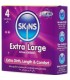 SKINS TAMANO XL PRESERVATIVOS PREMIUM PACK 4