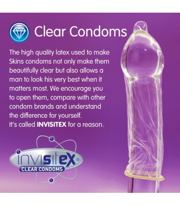 SKINS TAMANO XL PRESERVATIVOS PREMIUM PACK 4