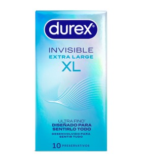 DUREX PRESERVATIVOS INVISIBLE XL 10 UNIDADES