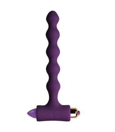 ROCKS OFF PLUG ANAL CON VIBRACION Y ONDULACIONES PETITE SENSATIONS PEARLS