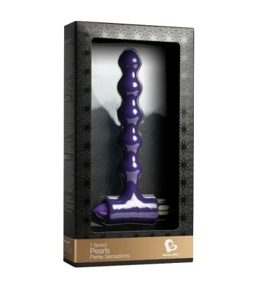 ROCKS OFF PLUG ANAL CON VIBRACION Y ONDULACIONES PETITE SENSATIONS PEARLS