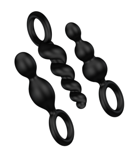 SATISFYER ANAL PLUGS SET 3 PCS NEGRO