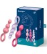 SATISFYER ANAL PLUGS SET 3 PCS TRICOLOR