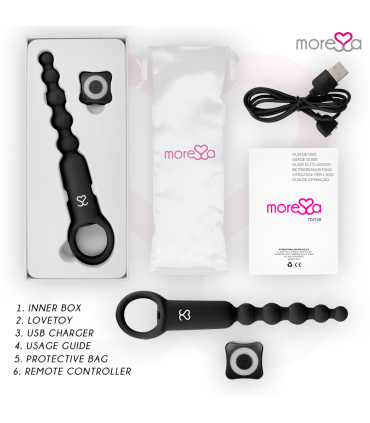 MORESSA RONIE POTENTE ROSARIO ANAL CONTROL REMOTO NEGRO