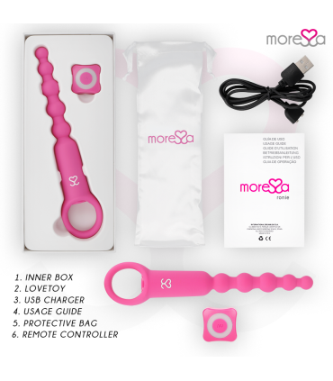 MORESSA RONIE POTENTE ROSARIO ANAL CONTROL REMOTO ROSA