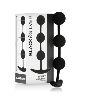 BLACKSILVER HARRY ROSARIO ANAL 3 ESFERAS SILICONA 14 CM