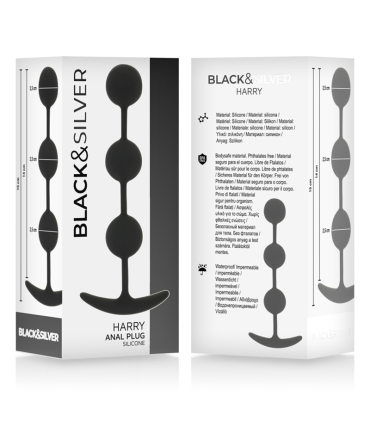 BLACKSILVER HARRY ROSARIO ANAL 3 ESFERAS SILICONA 14 CM