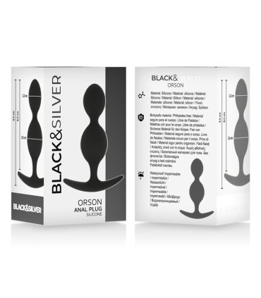 BLACKSILVER ORSON PLUG SILICONA 2 ONDAS ANALES 9 CM
