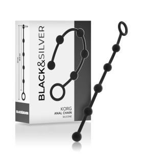 BLACKSILVER KORG ROSARIO ANAL INICIACION SILICONA 21 CM