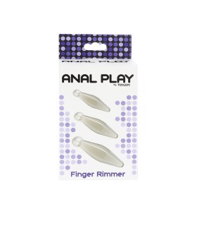 TOYJOY ANAL PLAY RIMMER DE DEDO 3 PIEZAS TRANSPARENTE