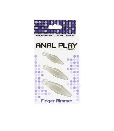 TOYJOY ANAL PLAY RIMMER DE DEDO 3 PIEZAS TRANSPARENTE