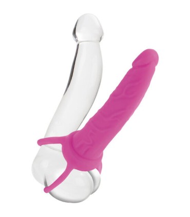 CALEXOTICS DUAL PENETRATOR DILDO CON ARNES ROSA