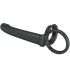 PRETTY LOVE MOSES ANILLO DOBLE PENE PARA DONLE PENETACION NEGRO