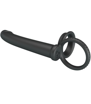 PRETTY LOVE MOSES ANILLO DOBLE PENE PARA DONLE PENETACION NEGRO