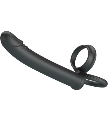 PRETTY LOVE MOSES ANILLO DOBLE PENE PARA DONLE PENETACION NEGRO