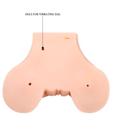 CRAZY BULL VAGINA Y ANO CON MALLA REALISTA CON VIBRACION