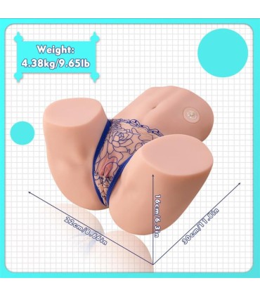 XISE MAYA SUCKING MASTURBADOR VAGINA Y ANO REALISTICO CON VIBRACION Y SUCCIONADOR 45 KG