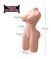 XISE - ERICA THRUSTING TORSO REALÍSTICO CON VIBRACIÓN FEMENINO 84 CM