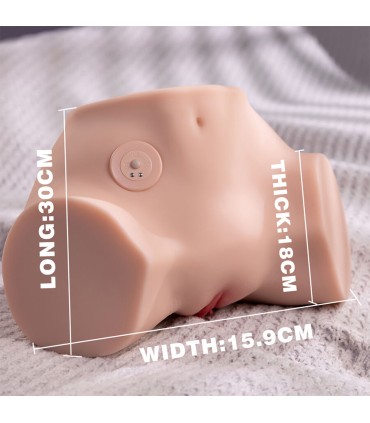 XISE FENNIE SHAKING MASTURBADOR VAGINA Y ANO REALISTICO MULTIPOSICION CON VIBRACION