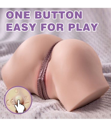 XISE FENNIE SHAKING MASTURBADOR VAGINA Y ANO REALISTICO MULTIPOSICION CON VIBRACION