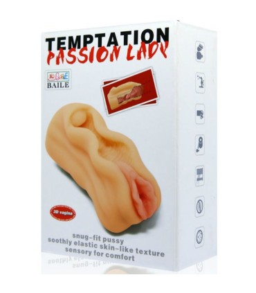 BAILE MINI MASTURBADOR MASCULINO DISENO LABIOS VAGINA