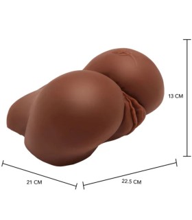 ACT BIG ASS MASTURBADOR REALISTA CON VIBRADOR MARRON