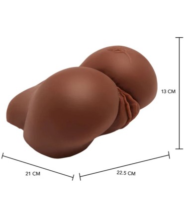 ACT BIG ASS MASTURBADOR REALISTA CON VIBRADOR MARRON