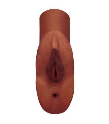 PDX PLUS PERFECT PUSSY DOUBLE STROKER MASTURBADOR VAGINA Y ANO MARRON