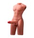 XISE JASON HALF BODY TORSO REALISTICO MASCULINO CON THRUSTING Y VIBRACION 55 CM