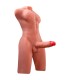 XISE JASON HALF BODY TORSO REALISTICO MASCULINO CON THRUSTING Y VIBRACION 55 CM