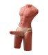 XISE JASON HALF BODY TORSO REALISTICO MASCULINO CON THRUSTING Y VIBRACION 55 CM