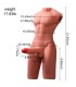 XISE JASON HALF BODY TORSO REALISTICO MASCULINO CON THRUSTING Y VIBRACION 55 CM