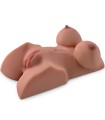 PDX PLUS - TORSO MASTURBADOR FEMENINO DOBLE ENTRADA CARAMELO
