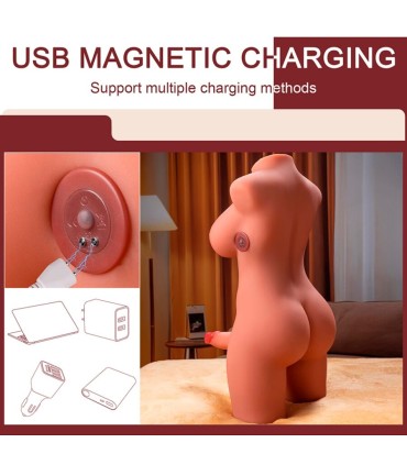 XISE MIAH LADY BOY TORSO FEMENINO CON DILDO CON VIBRACION Y THRUSTING 55 CM