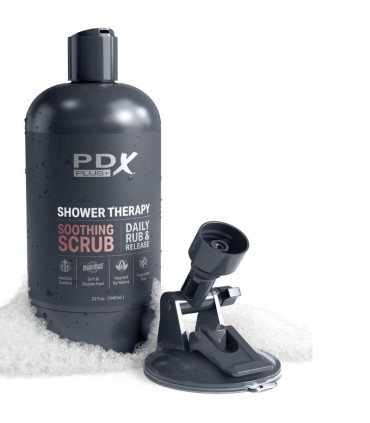 PDX PLUS MASTURBADOR STROKER DISENO DISCRETO DE BOTE CHAMPU SOOTHING SCRUB CARAMELO