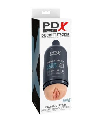 PDX PLUS MASTURBADOR STROKER DISENO DISCRETO DE BOTE CHAMPU SOOTHING SCRUB