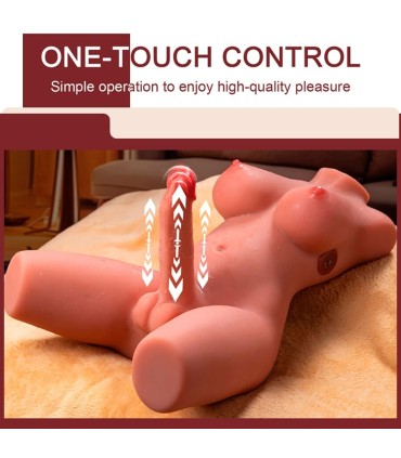 XISE MIAH LADY BOY TORSO FEMENINO CON DILDO CON VIBRACION Y THRUSTING 55 CM