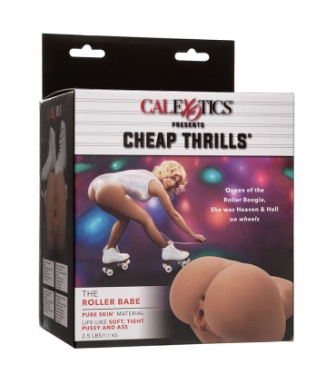 CALEXOTICS THE ROLLER BABE DOBLE MASTURBADOR REALISTICO NATURAL