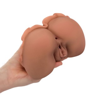 CALEXOTICS THE HOMECOMING QUEEN DOBLE MASTURBADOR REALISTICO CARAMELO