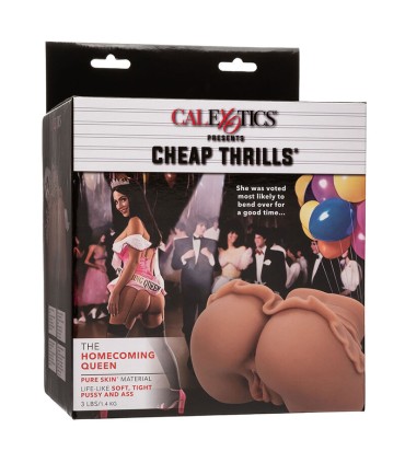 CALEXOTICS THE HOMECOMING QUEEN DOBLE MASTURBADOR REALISTICO CARAMELO