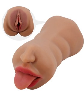 CRAZY BULL SARAH MASTURBADOR DOBLE BOCA VAGINA NATURAL