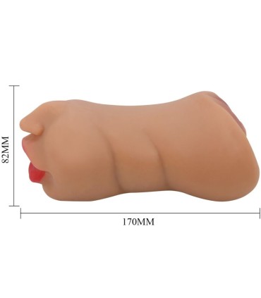 CRAZY BULL ZOEY MASTURBADOR DOBLE BOCA VAGINA NATURAL