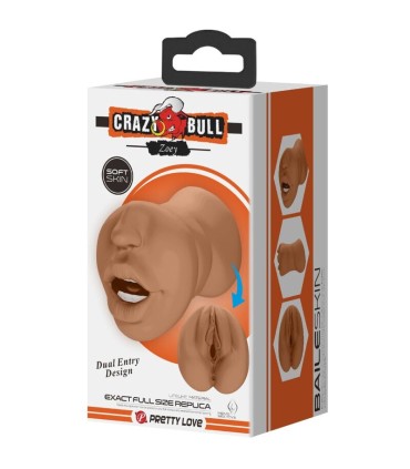 CRAZY BULL ZOEY MASTURBADOR DOBLE BOCA VAGINA NATURAL