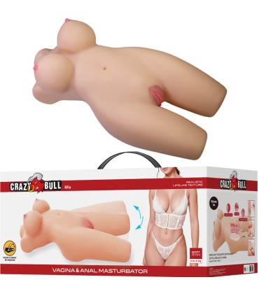 CRAZY BULL MIA TORSO FEMENINO REALISTA VAGINA Y ANAL 85 KG