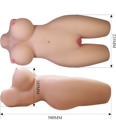 CRAZY BULL MIA TORSO FEMENINO REALISTA VAGINA Y ANAL 85 KG