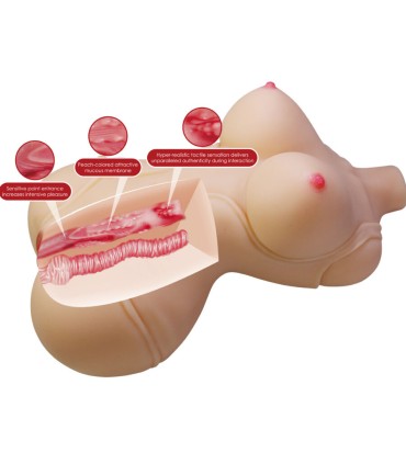 CRAZY BULL DIANA TORSO FEMENINO REALISTA VAGINA Y ANAL 5 KG