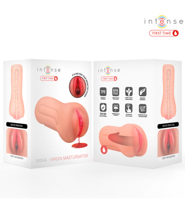 INTENSE FIRST TIME ERIKA VAGINA VIRGEN CON HIMEN Y SANGRADO
