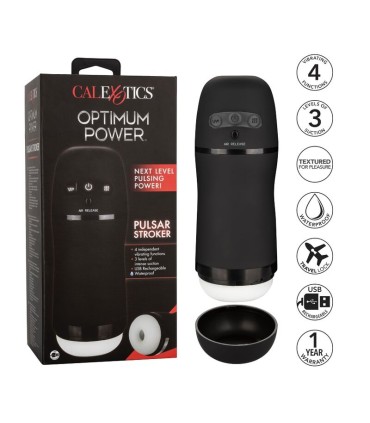 CALEXOTICS OPTIMUM POWER MASTURBADOR CON VIBRACION Y SUCCIONADOR