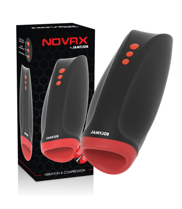 JAMYJOB NOVAX MASTURBADOR CON VIBRACION Y COMPRESION