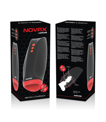 JAMYJOB NOVAX MASTURBADOR CON VIBRACION Y COMPRESION